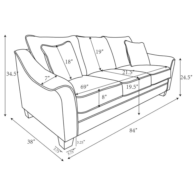 Mingle ] Upholstered Sofa - Light Gray by HouseOfZazla