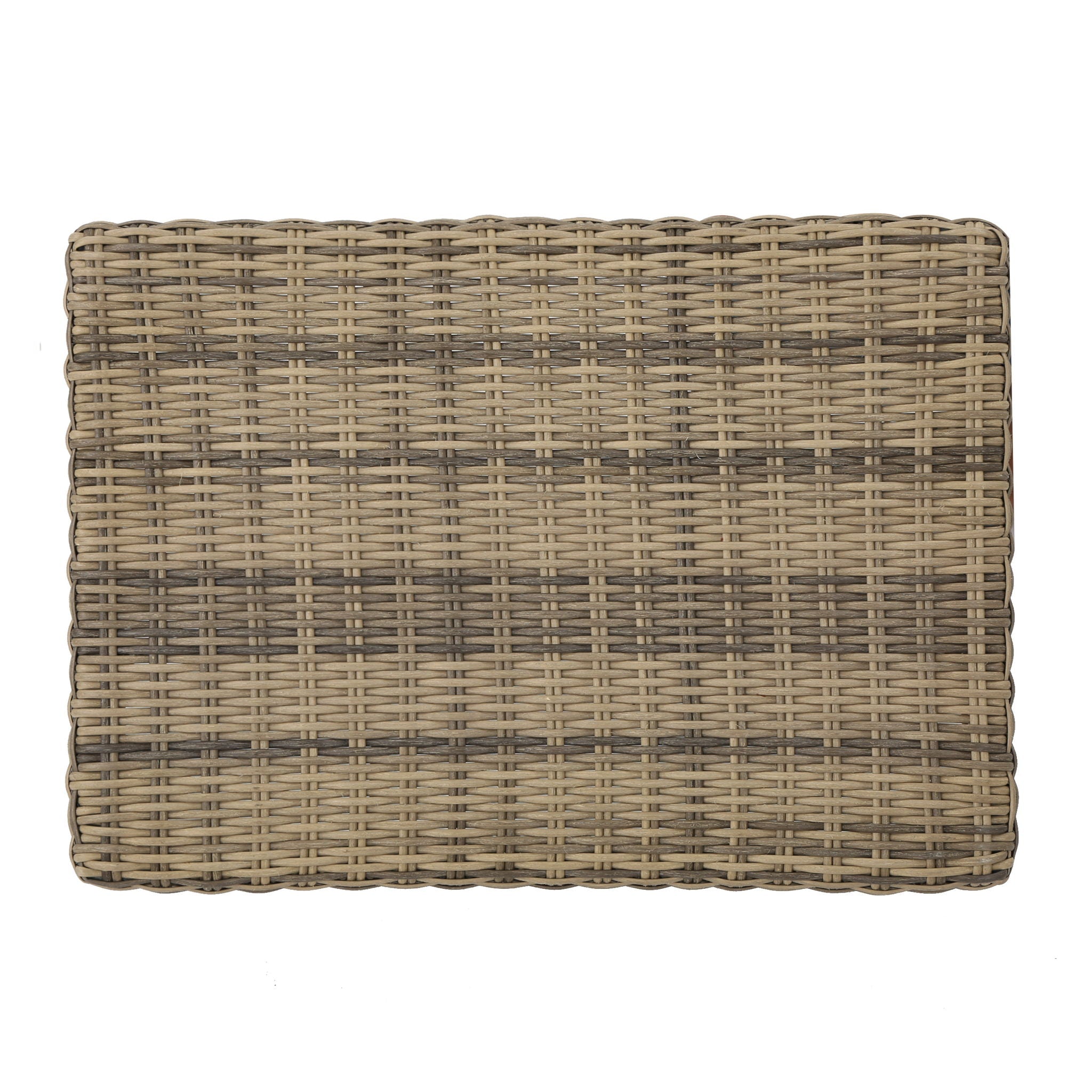 Outdoor Rattan Wicker Ottomans - Gray by HouseOfZazla