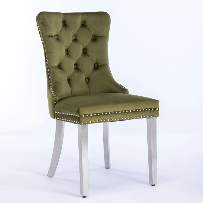 Nikki - Contemporary Upholstered Dining Chair (Set of 2) by HouseOfZazla
