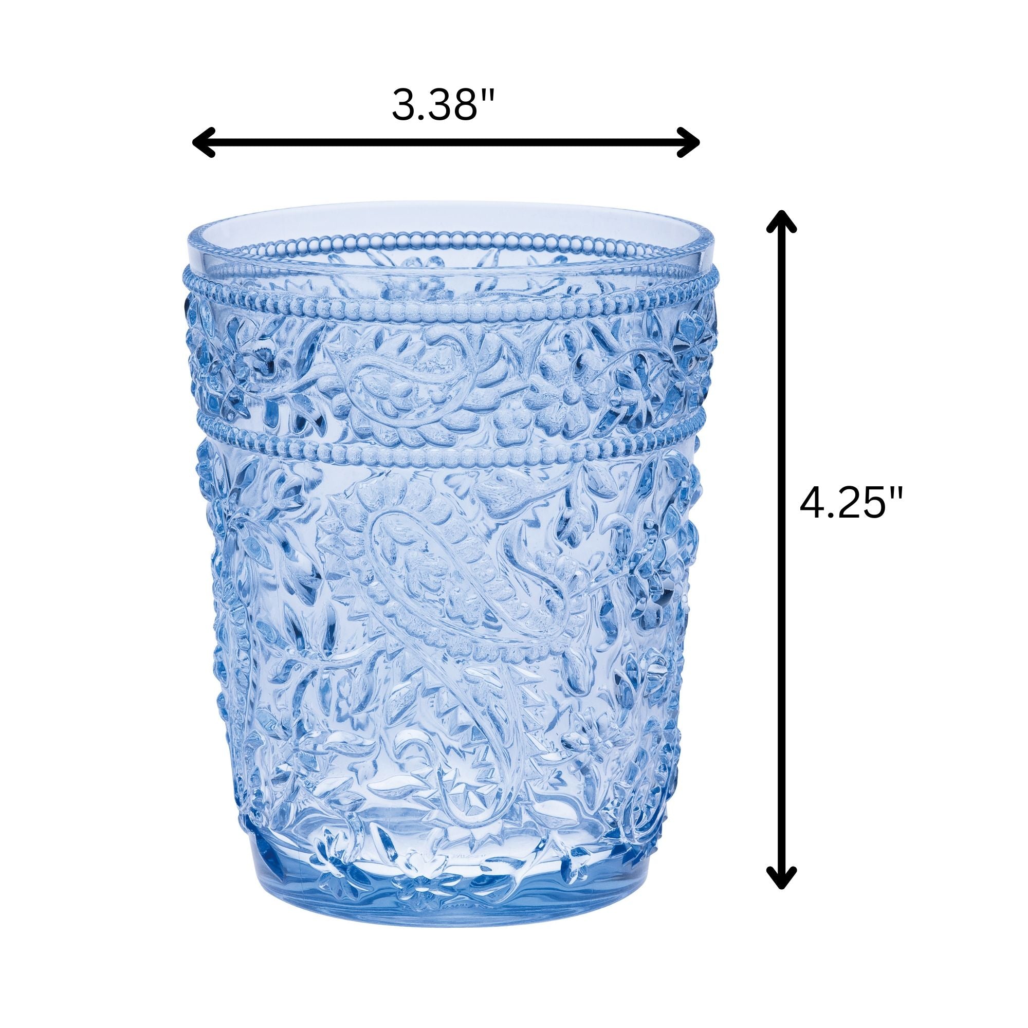 Paisley Acrylic Glasses Drinking (Set of 4) by HouseOfZazla