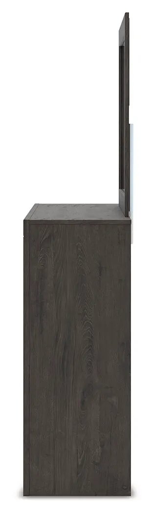 Fraluna - Dresser And Mirror - Charcoal by Unique Piece Furniture