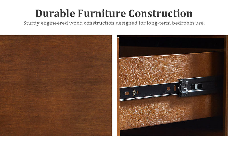 24" Nightstand with Charging Station and Two Drawers by HouseOfZazla