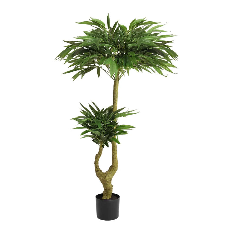 Artificial Dracaena Tree Indoor Faux ery Plant For Decoration, 150Cm - Green by HouseOfZazla