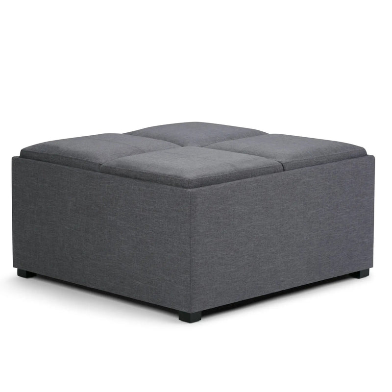 Avalon - Square Coffee Table, Storage Ottoman by Unique Piece Furniture