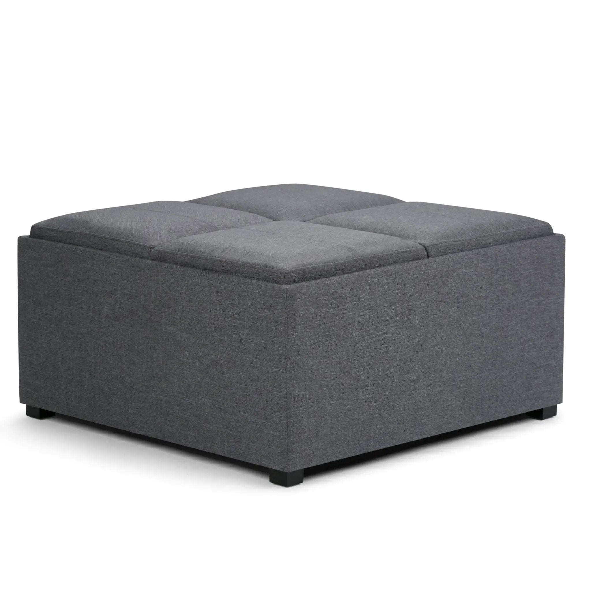 Avalon - Square Coffee Table, Storage Ottoman by Unique Piece Furniture