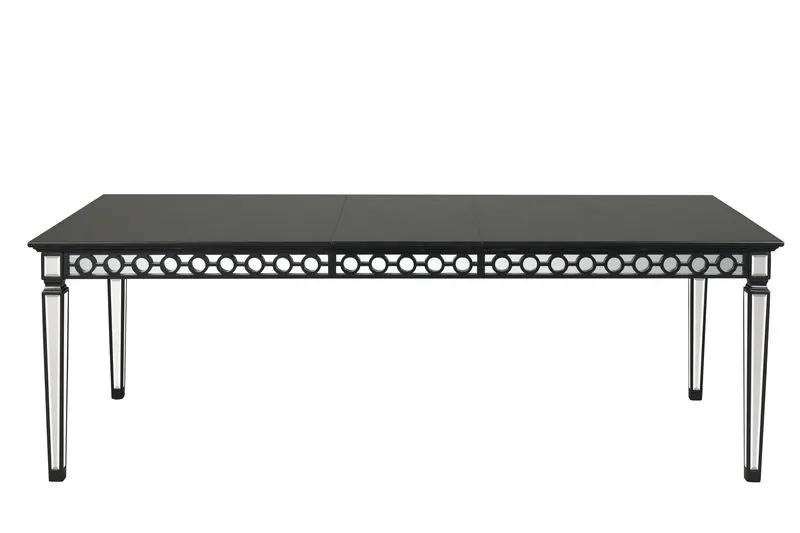 Varian II - Dining Table - Mirrored & Black by Unique Piece Furniture