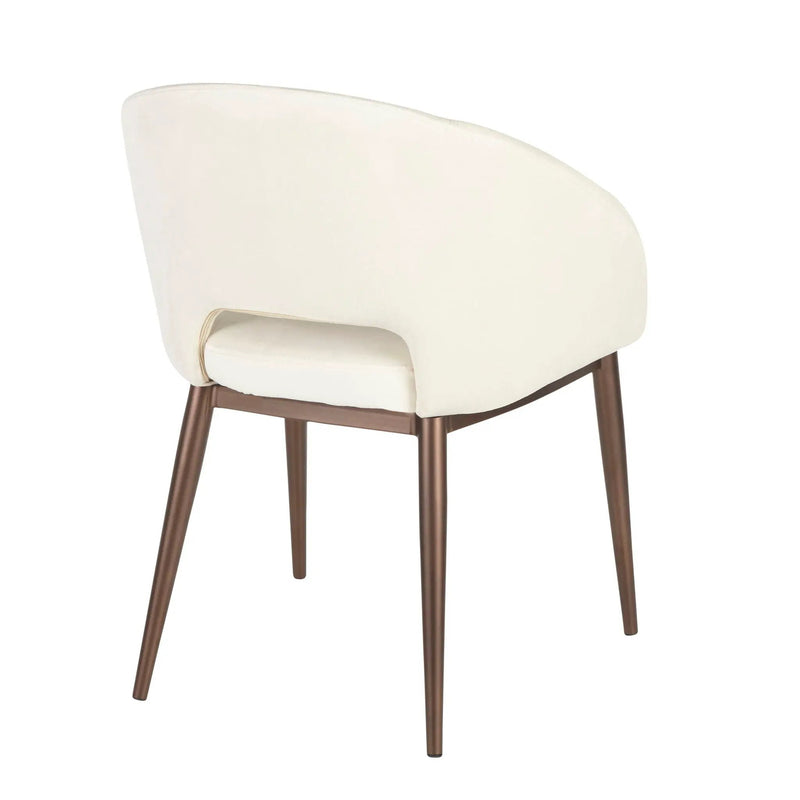 Renee - Contemporary Chair - Cream / Copper by Unique Piece Furniture