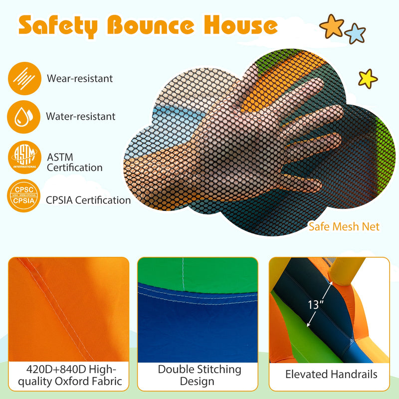 8-in-1 Inflatable Bounce House Water Park without Blower by DirectDeals