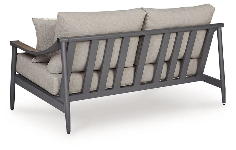 Ocean Beach - Loveseat With Cushion - Gray by Unique Piece Furniture