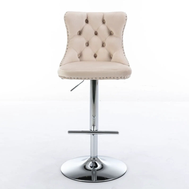 Swivel Adjustable Height Barstools Set of 2 by HouseOfZazla