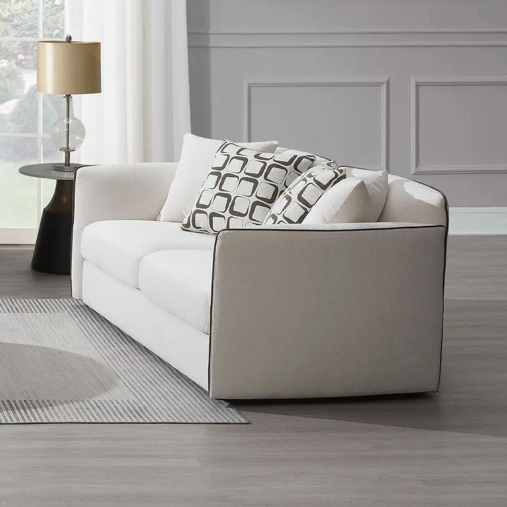 Yolanda - Loveseat With 4 Pillows - Beige Chenille by Unique Piece Furniture