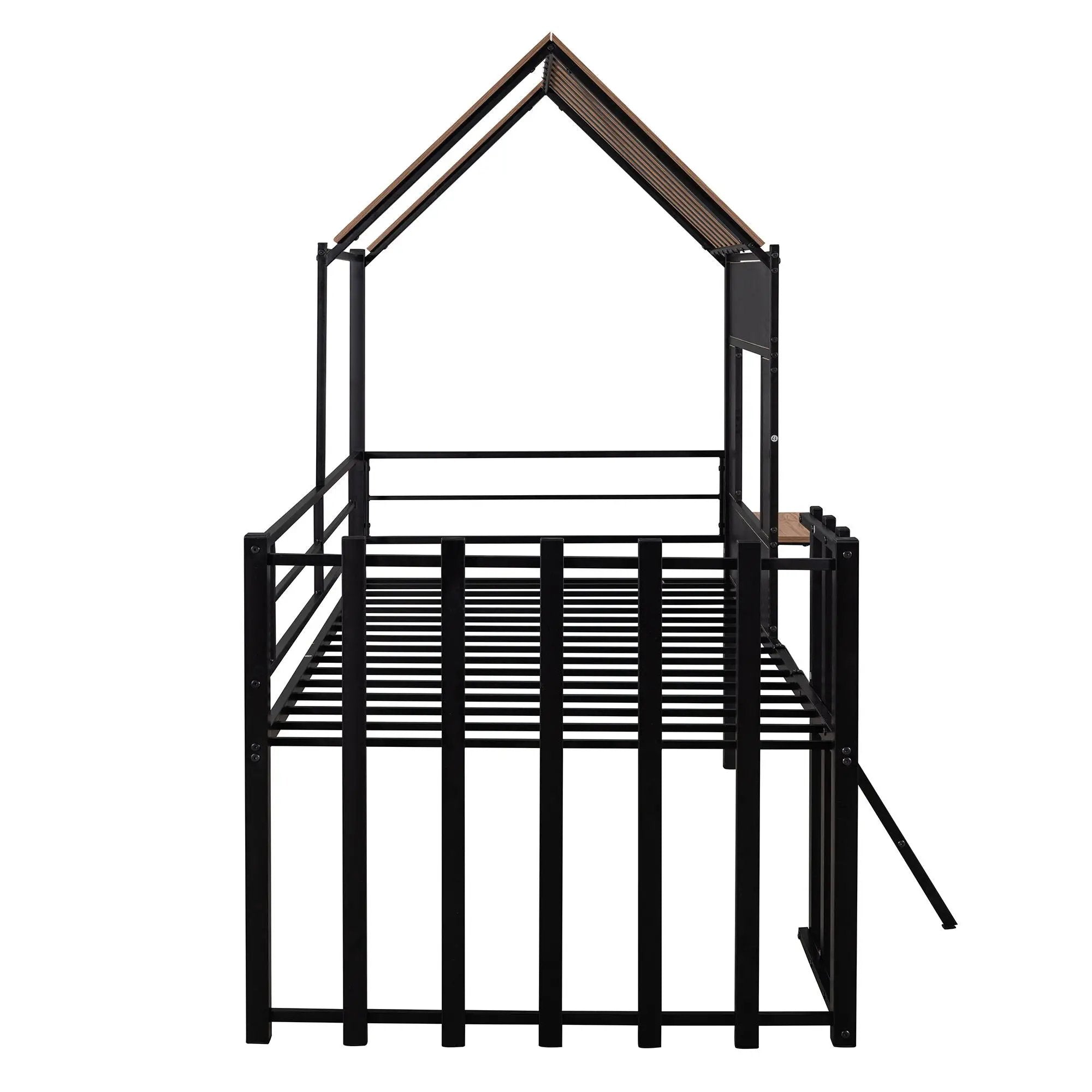 Loft Bed With Roof, Window, Guardrail, Ladder by HouseOfZazla
