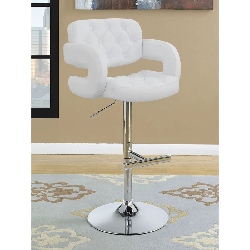 Adjustable Bar Stool With Upholstery by HouseOfZazla
