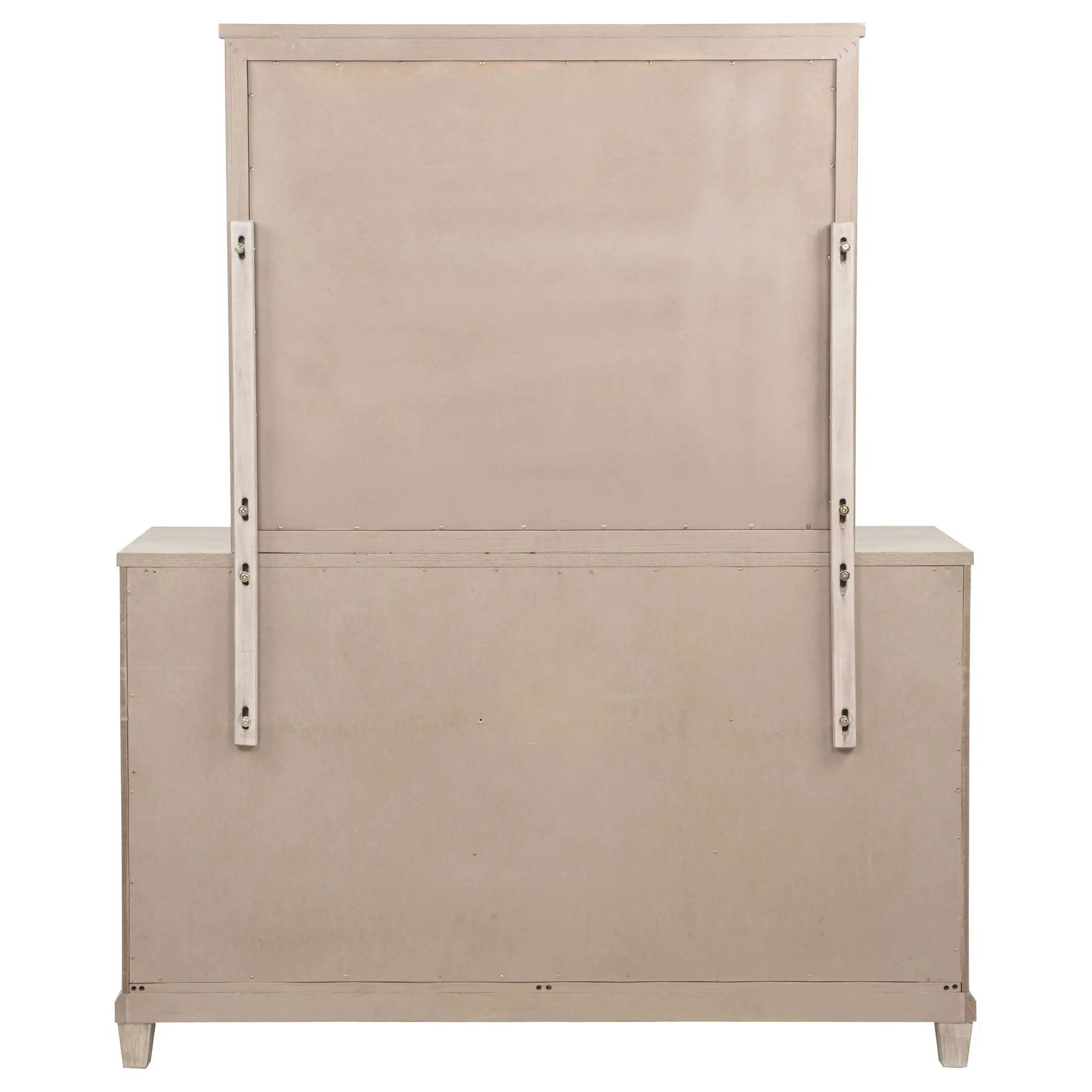 Pembroke 6-drawer Bedroom Dresser with Mirror Washed Oak by Unique Piece Furniture