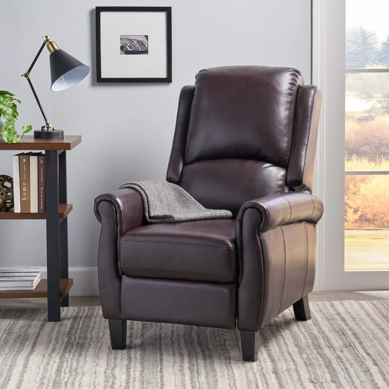 Memphis - Standard Recliner Club Chair - Burgundy by Unique Piece Furniture