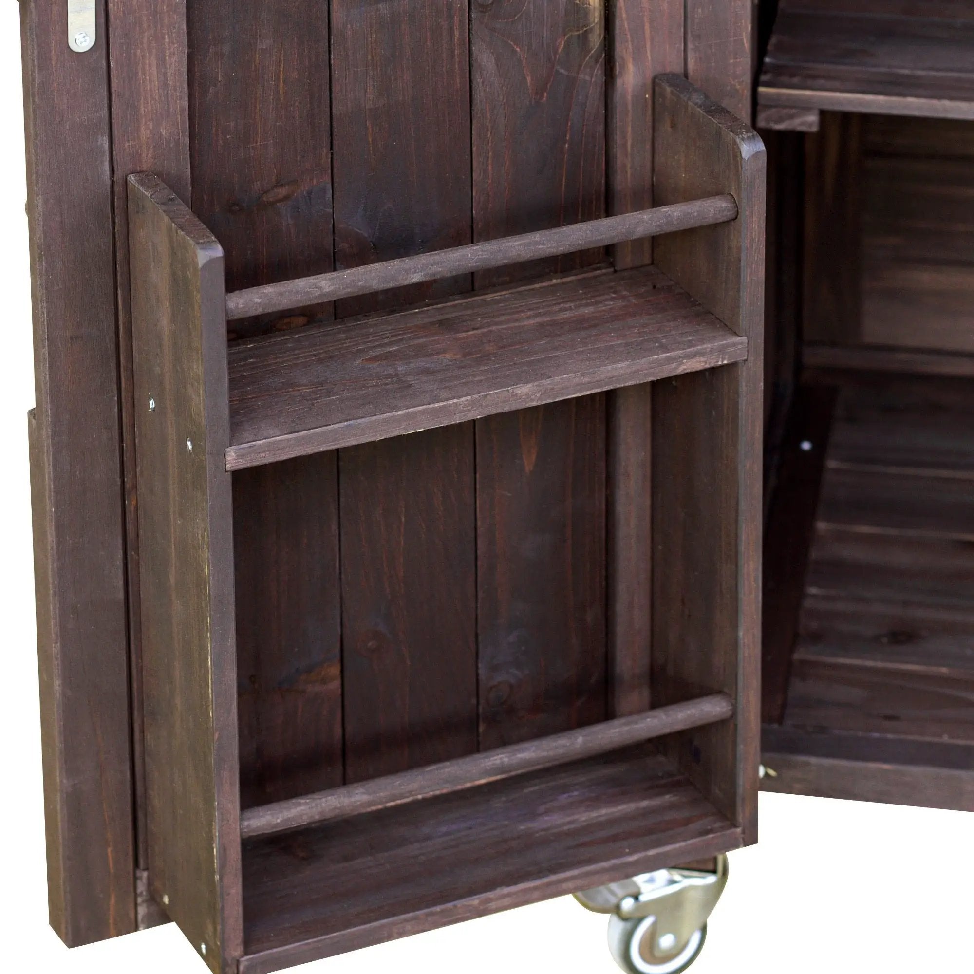 K&K Outdoor Kitchen Island, Rolling Bar Cart & Storage Cabinet by HouseOfZazla