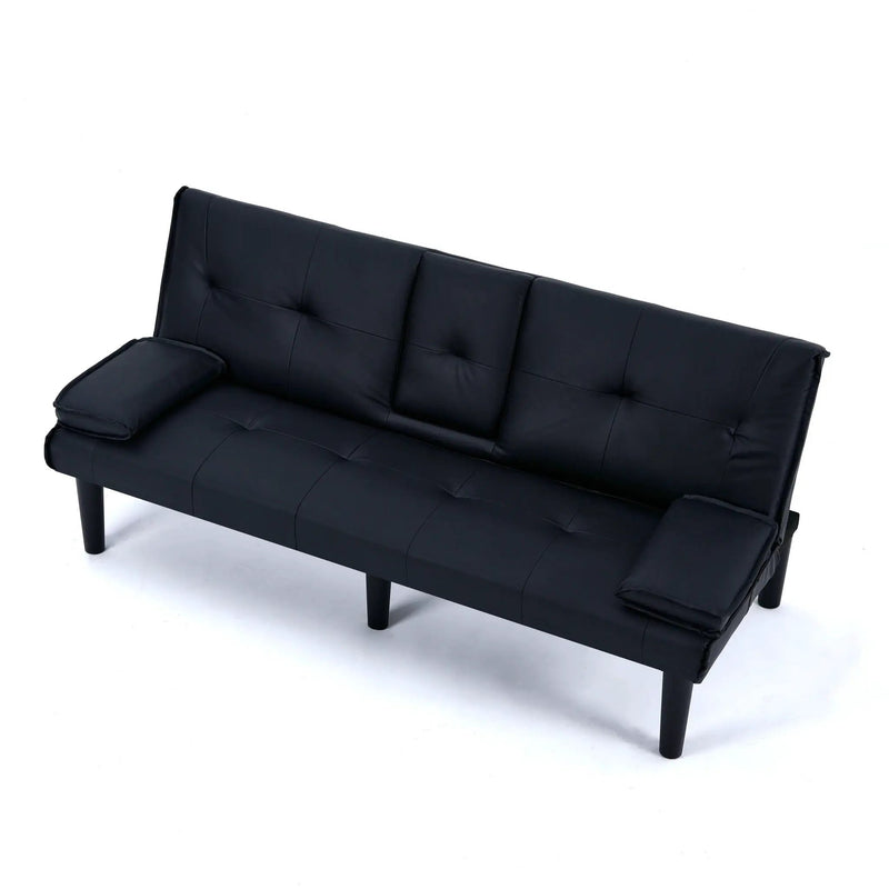 Sofa Bed With Foldable Design And Cup Holder by HouseOfZazla