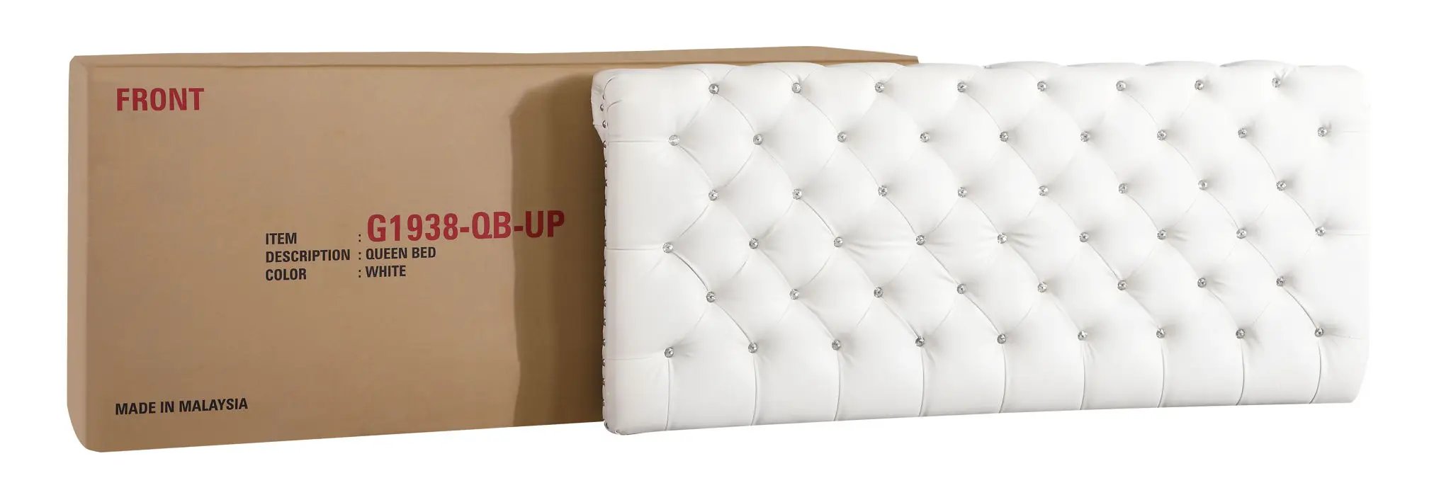 Elegant Transitional Upholstered Bed by Unique Piece Furniture