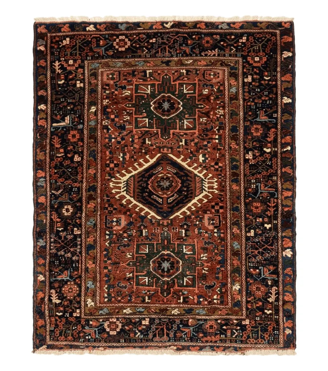 Antique Persian Karajeh Heriz Rug 5x6 by Jewel Rugs