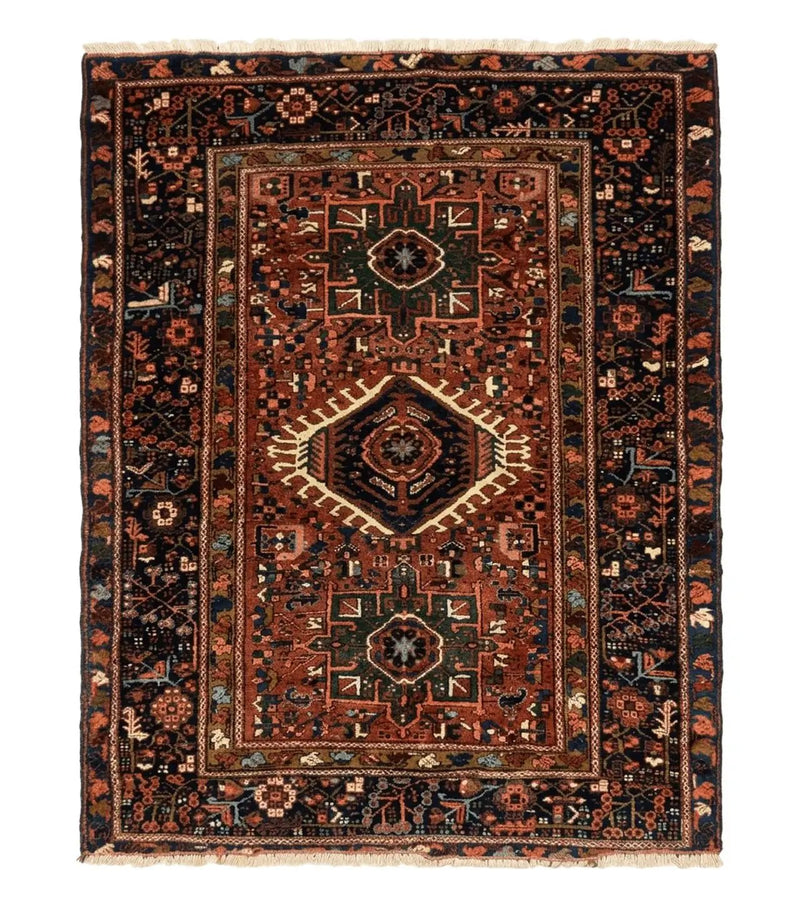 Antique Persian Karajeh Heriz Rug 5x6 by Jewel Rugs
