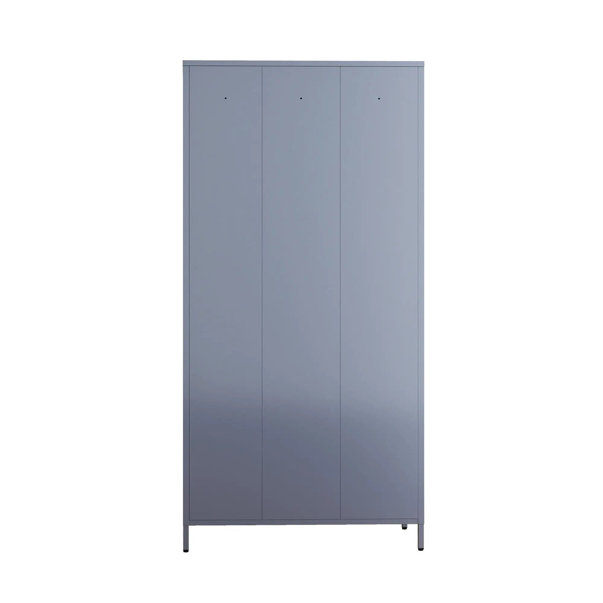 9 Door Lockers With Lock For Storage In Office, School, Gym, And Bedroom - Gray by HouseOfZazla