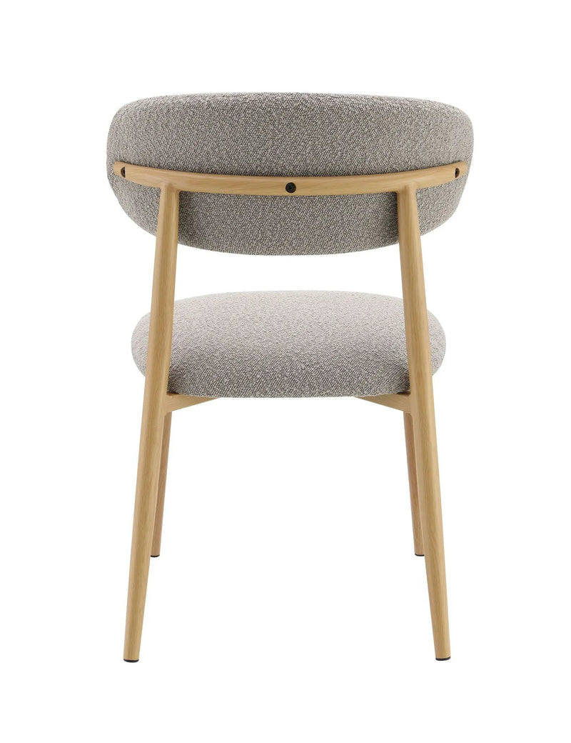 Kacey - Boucle Side Chair (Set of 2) - Gray by HouseOfZazla