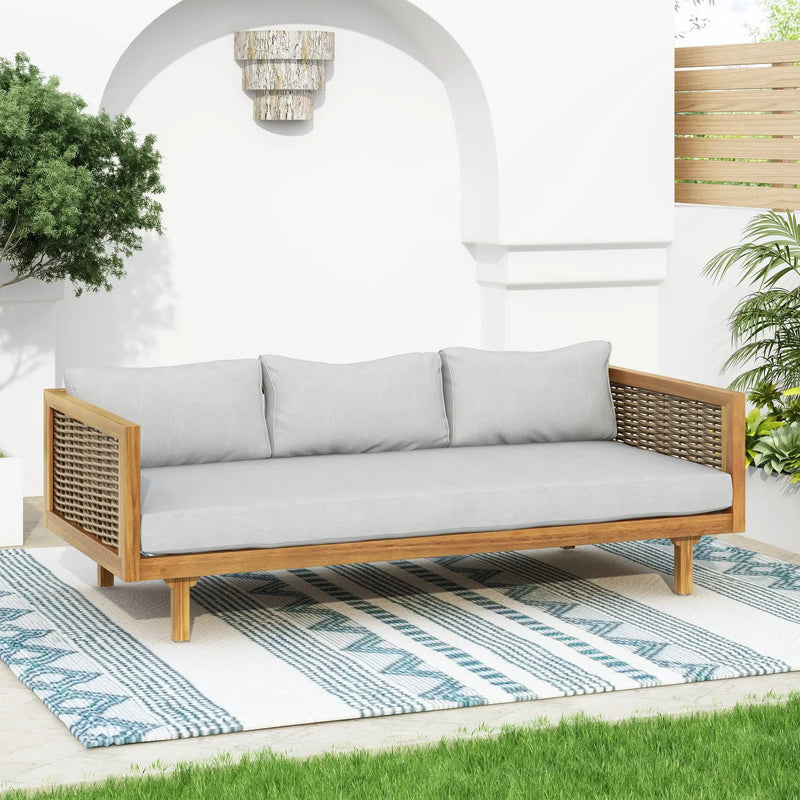 Wicker Patio Furniture Set Outdoor Rattan Sectional Set by HouseOfZazla