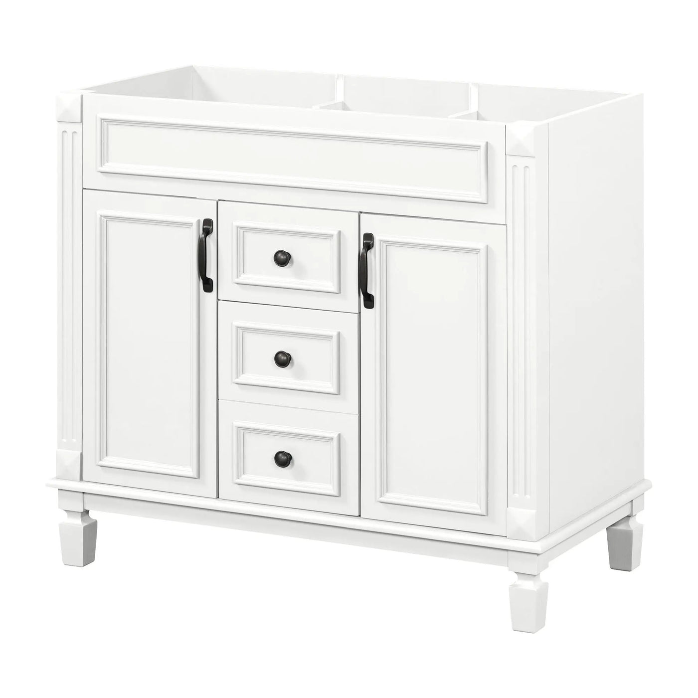 Bathroom Vanity Cabinet With 2 Soft Closing Doors And 2 Drawers by Unique Piece Furniture