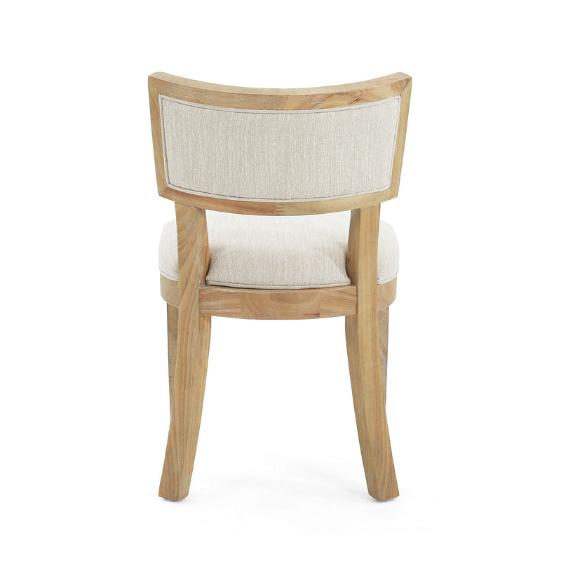 Farmhouse Style Fabric Upholstered Side Dining Chair Set by HouseOfZazla