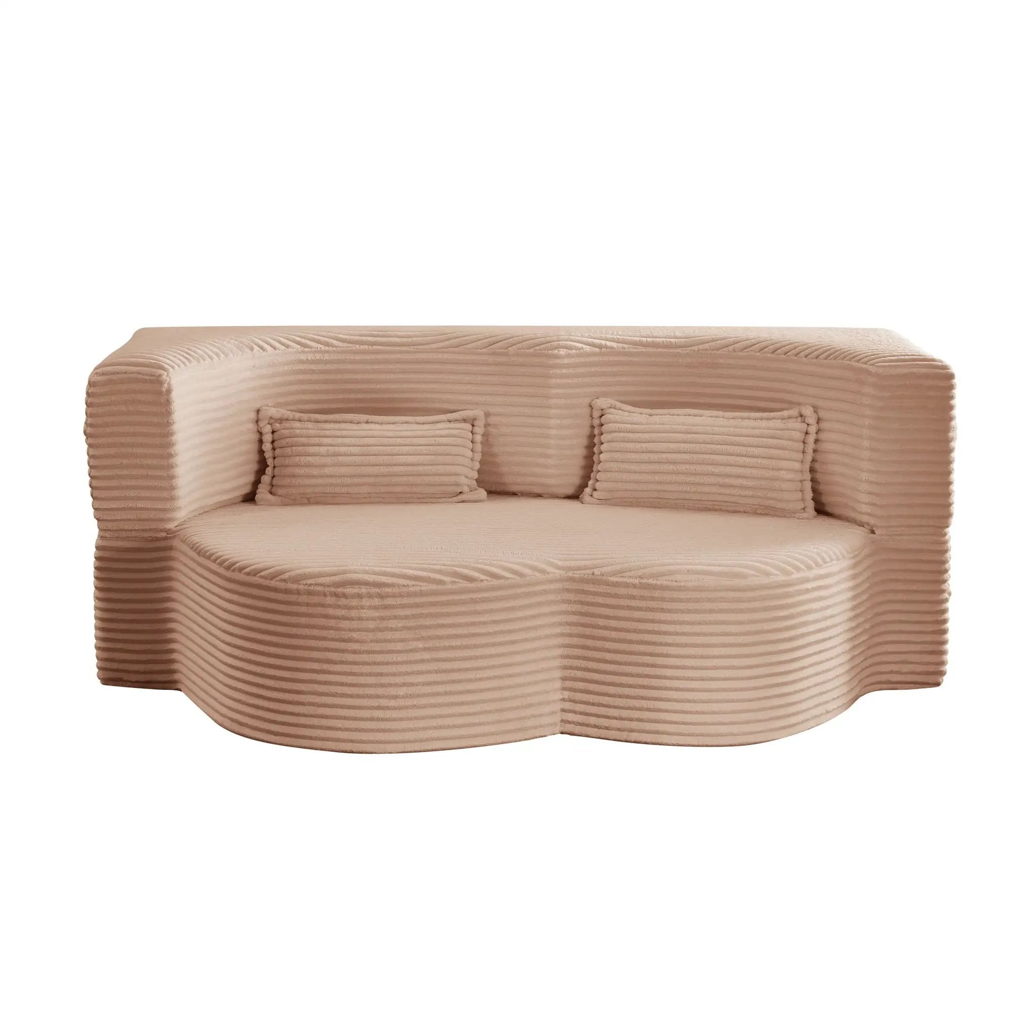 Floor Convertible Sleeper Sofa Bed With 2 Pillows by HouseOfZazla