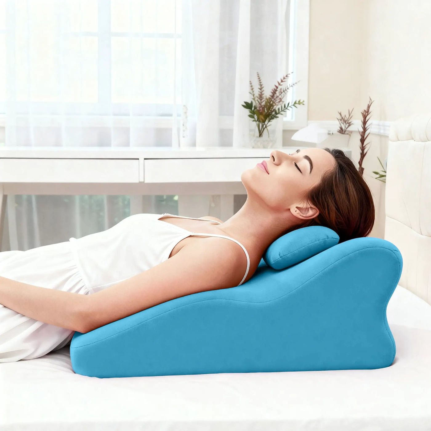 Ergonomic Spinal Posture Support Bed Pillow by Unique Piece Furniture
