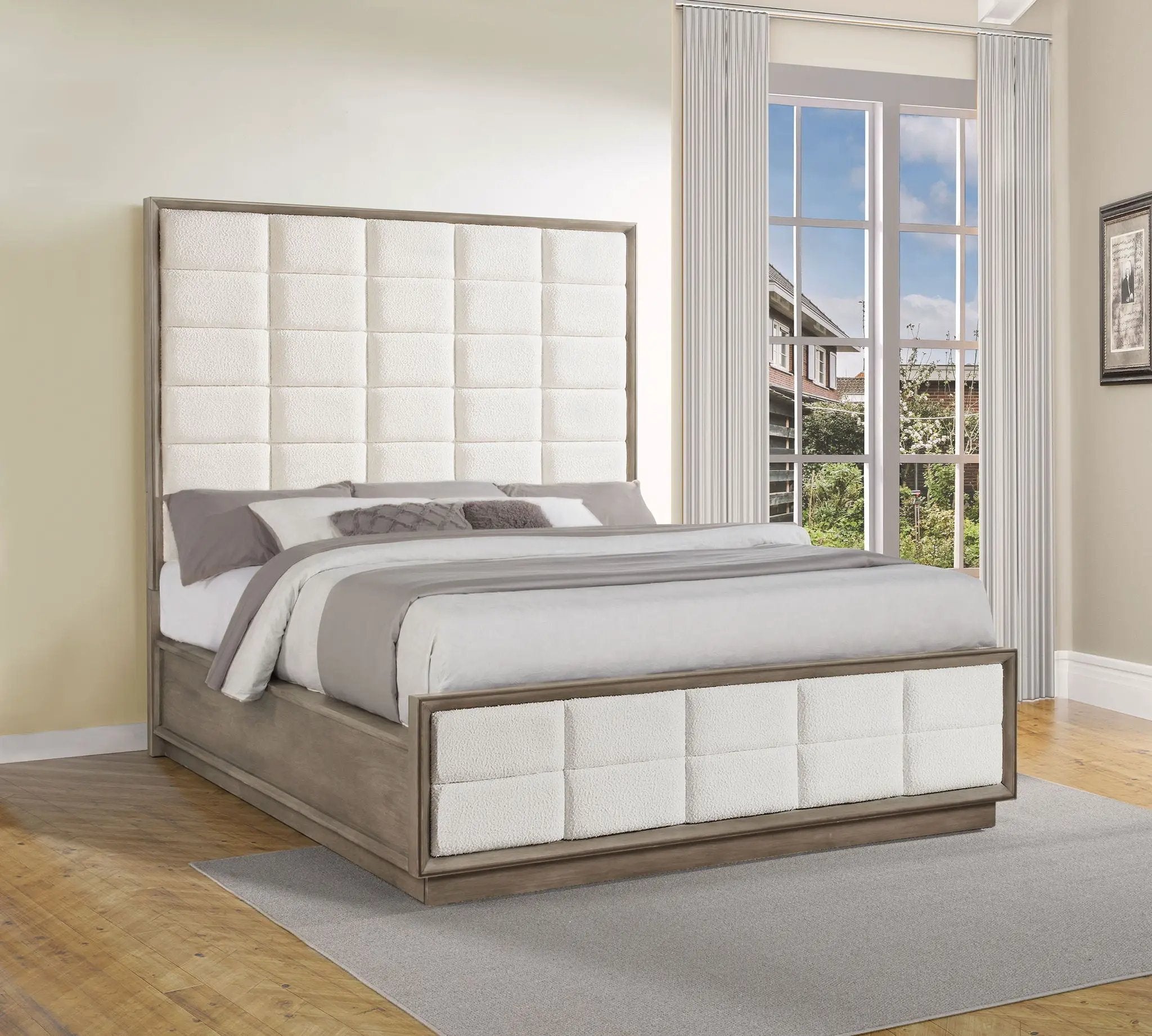 Durango 80-inch California King Panel Bed Taupe Oak by Unique Piece Furniture