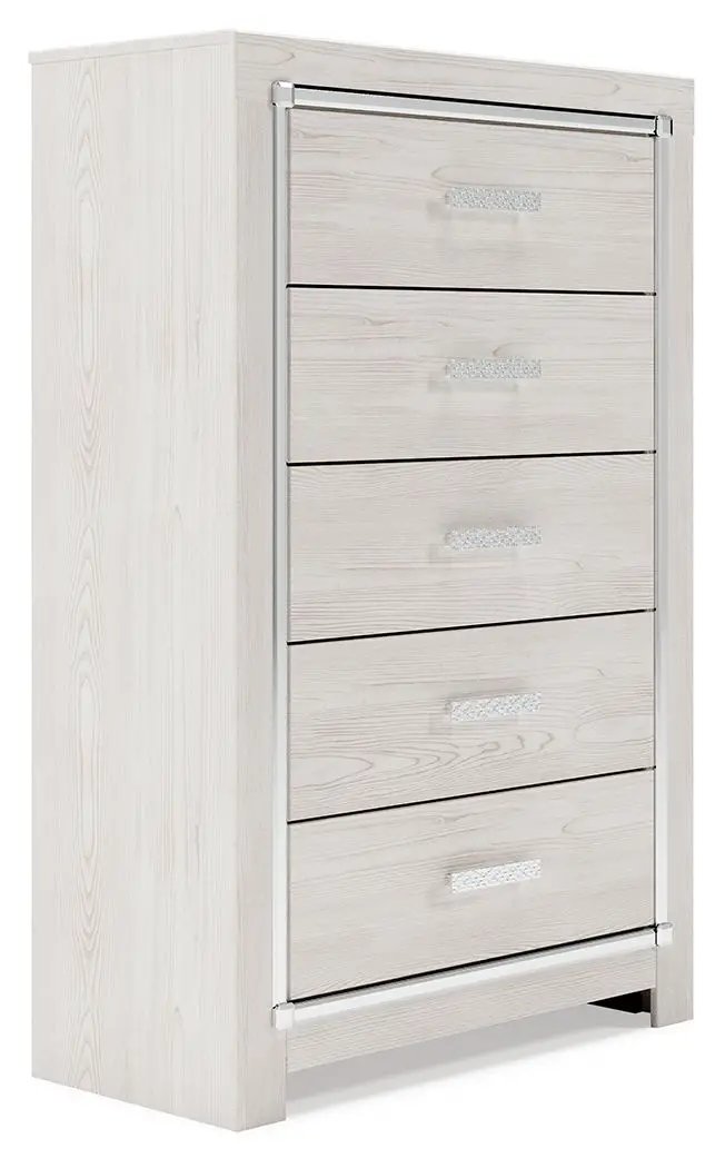 Altyra - Five Drawer Chest - White by Unique Piece Furniture