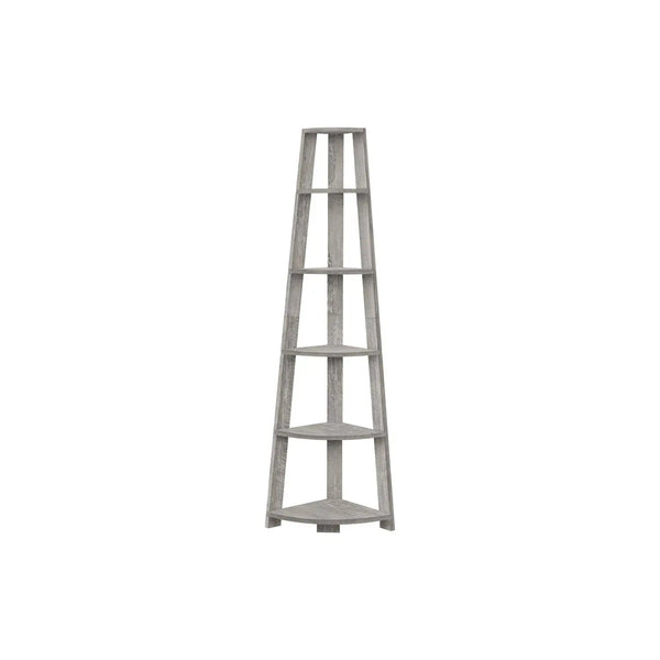 Bookshelf, Bookcase, Etagere, Corner, 5 Tier, For Office, Contemporary & Modern