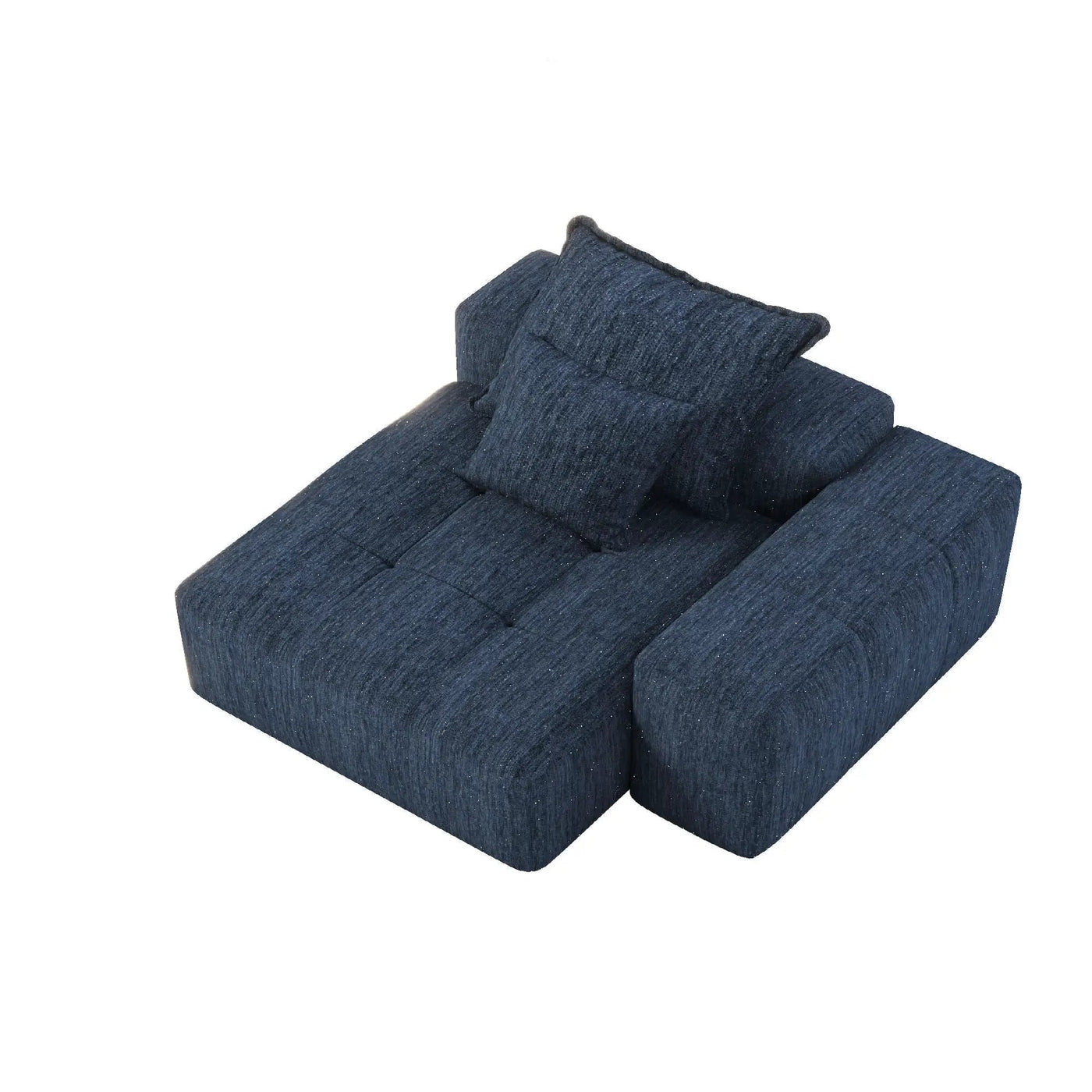 Modern Oversized Modular Sectional Sofa with Sparkling Chenille Fabric by HouseOfZazla