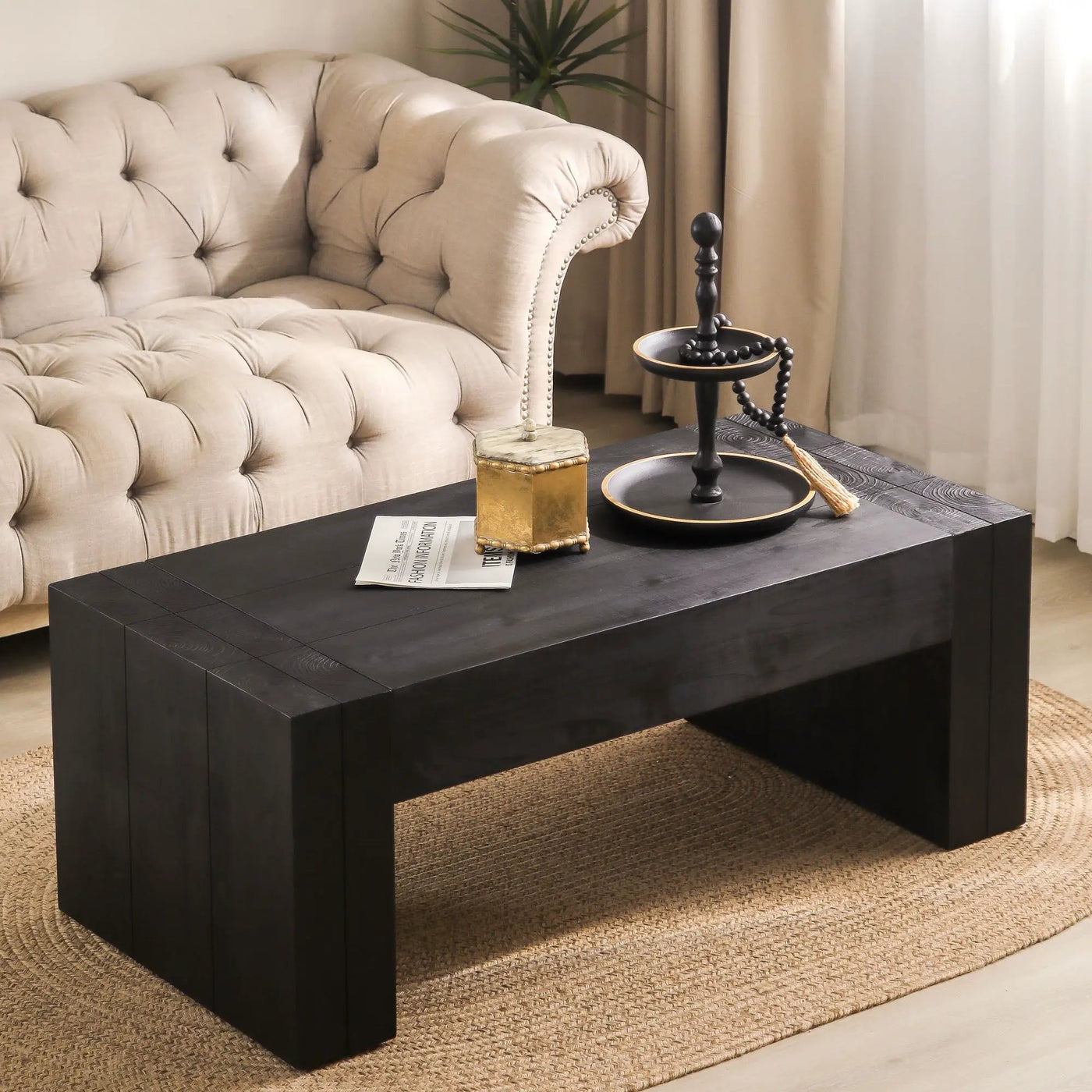 Minimalist Rectangular Center Table For Living Room by Unique Piece Furniture