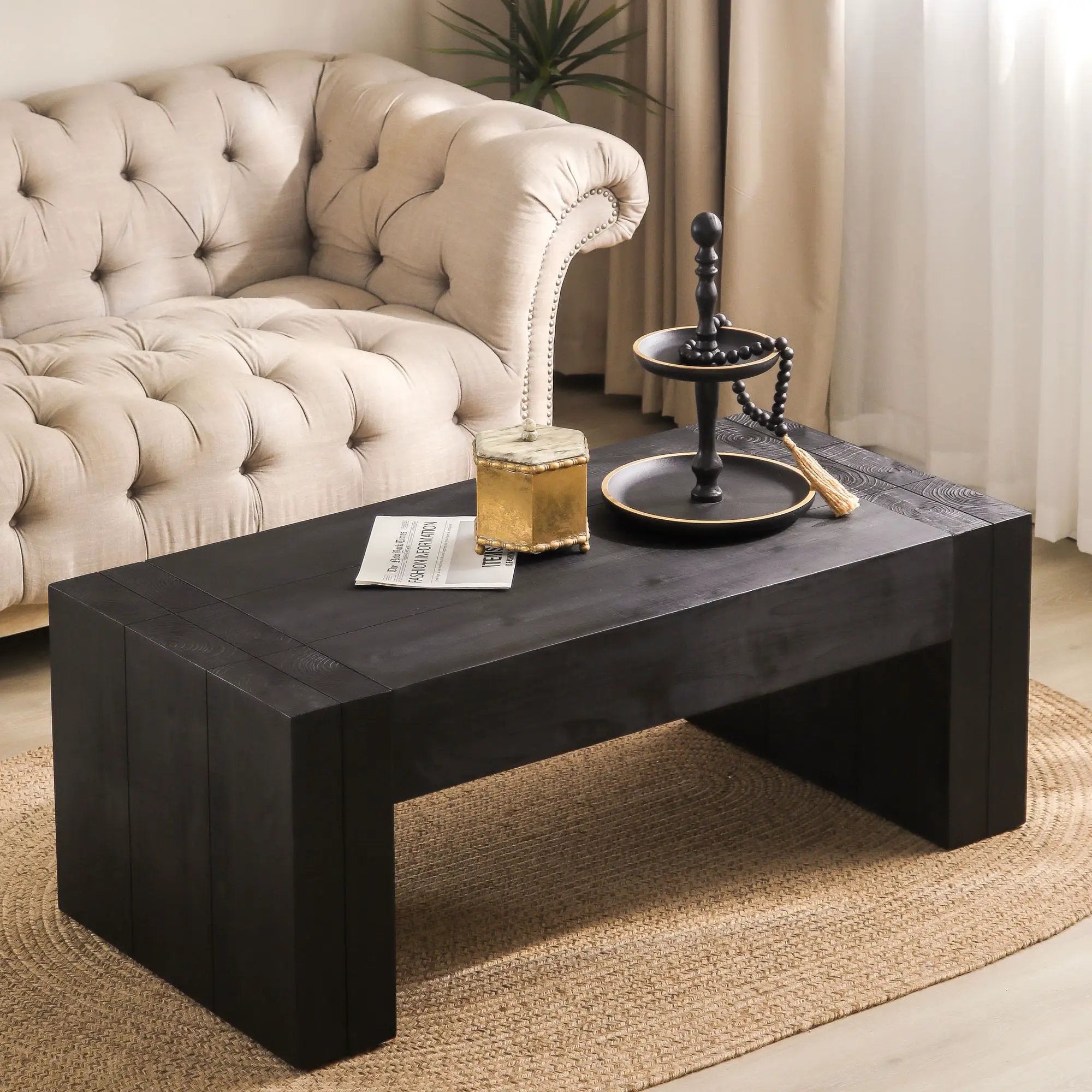Minimalist Rectangular Center Table For Living Room by Unique Piece Furniture