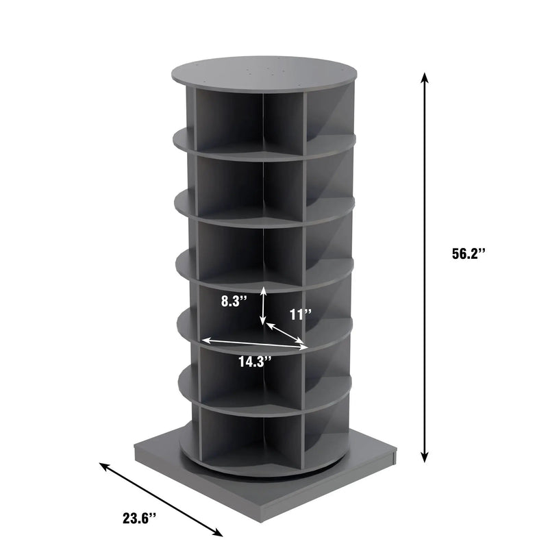 360 Rotating Shoe Cabinet 6 Layers by Unique Piece Furniture
