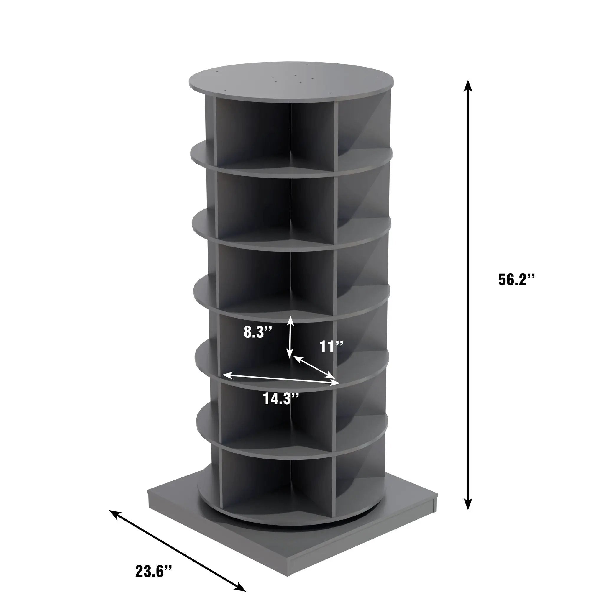 360 Rotating Shoe Cabinet 6 Layers by HouseOfZazla