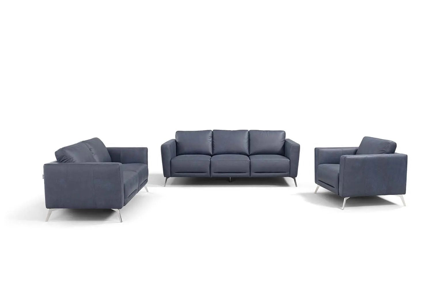 Astonic - Chair - Blue Leather by Unique Piece Furniture
