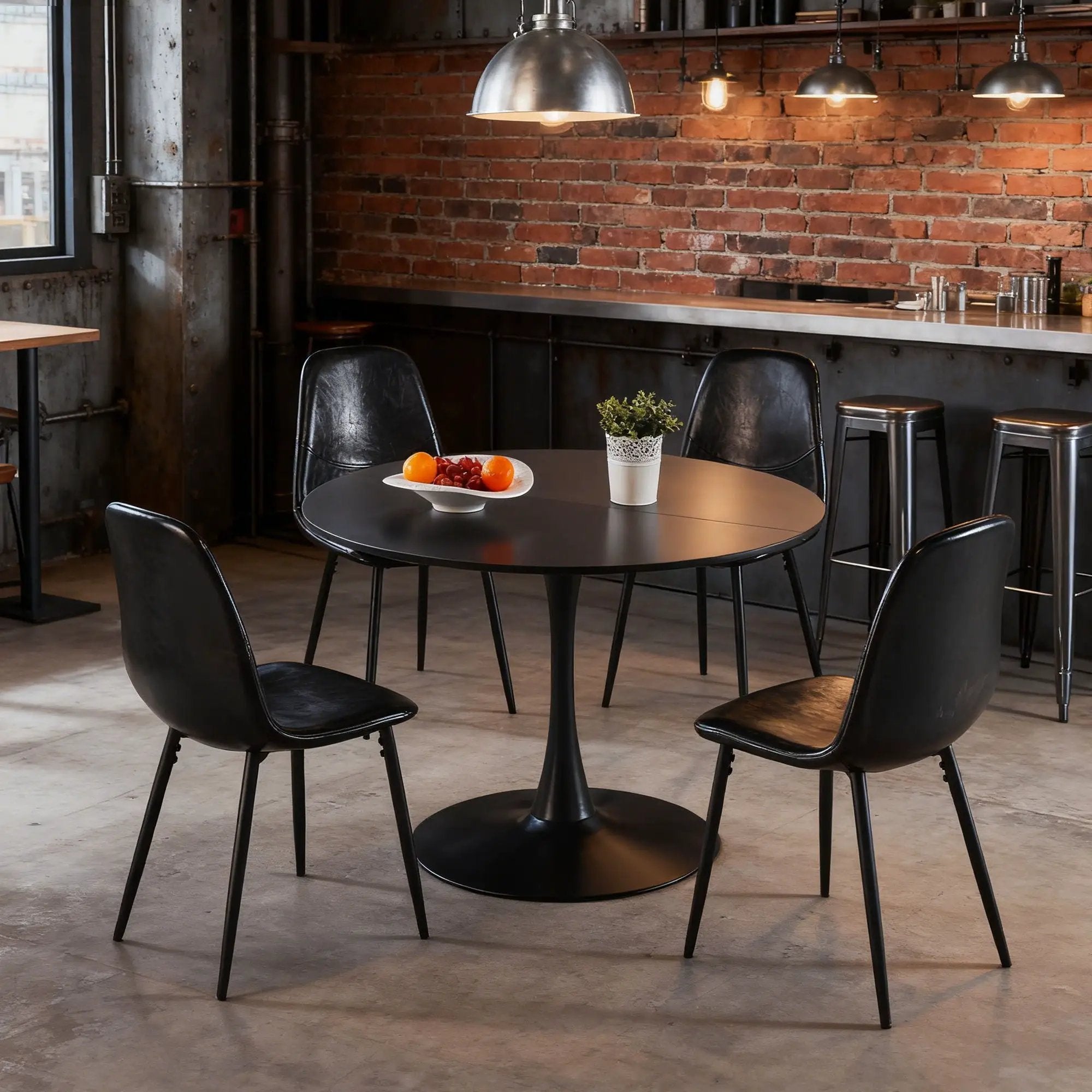 Dining Chairs (Set of 4) - Black by Unique Piece Furniture