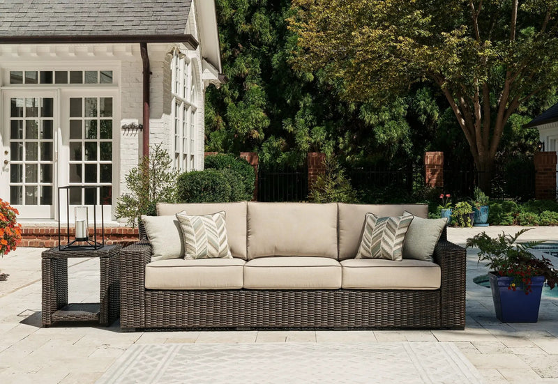 Coastline Bay - Sofa With Cushion - Brown by Unique Piece Furniture