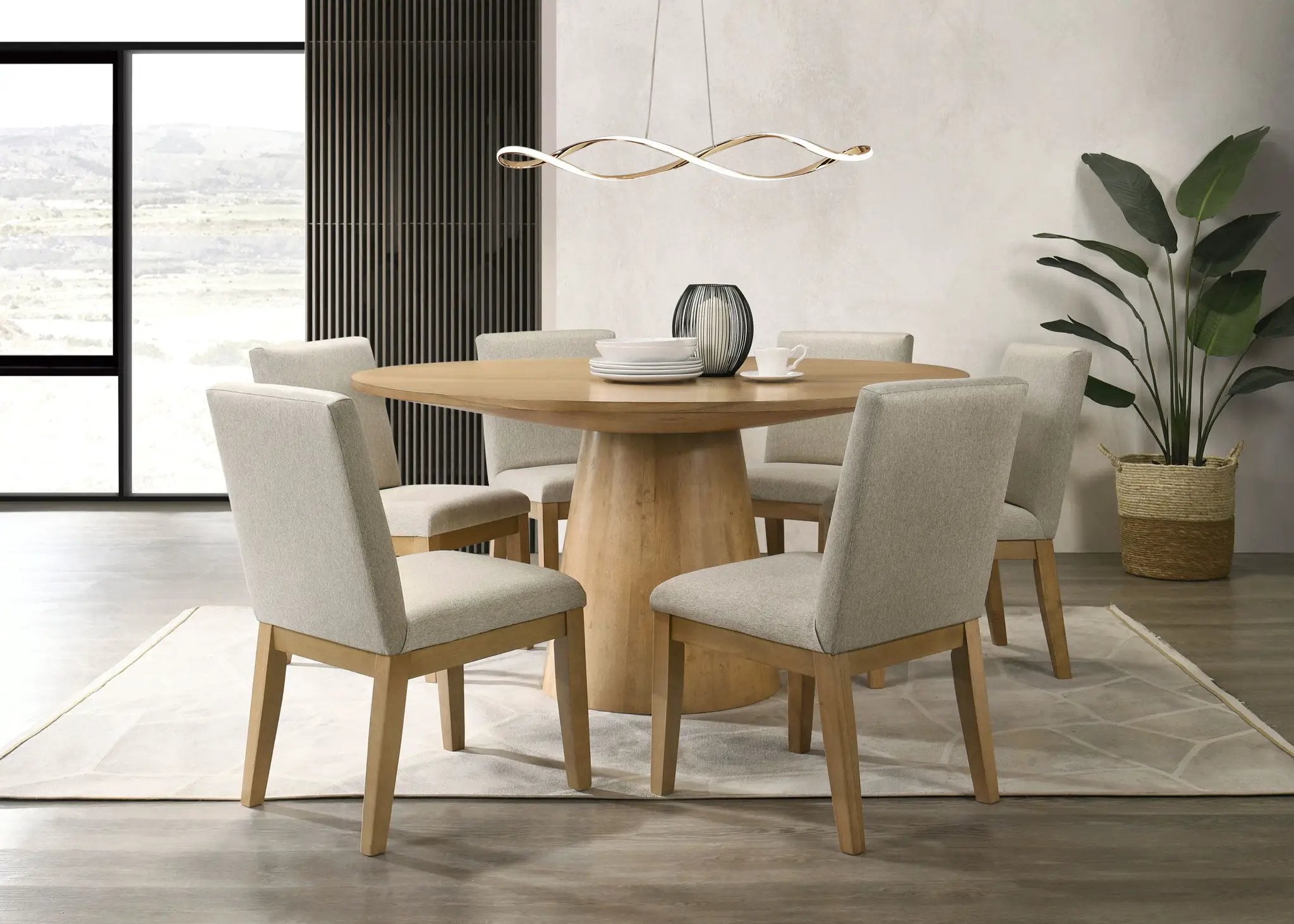 Jasper - Round Dining Table Set by Unique Piece Furniture