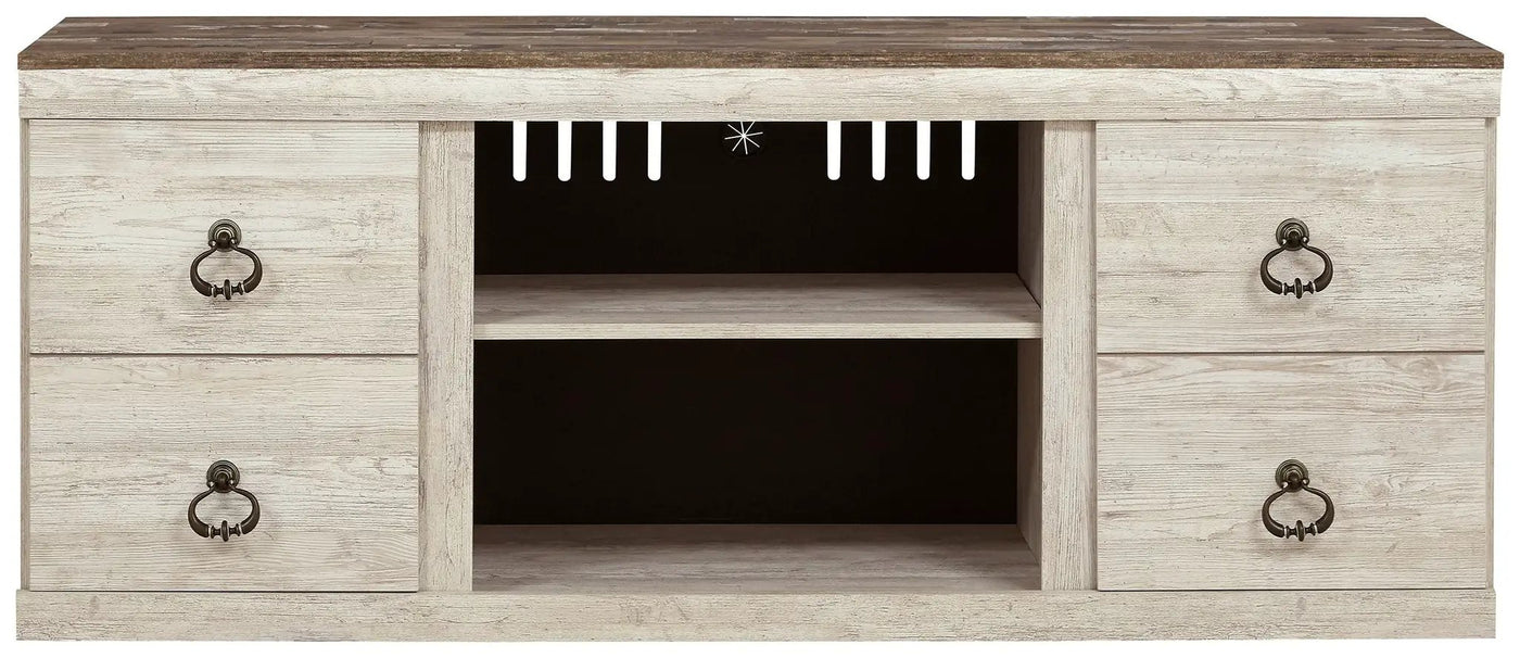 Willowton - TV Stand With Fireplace Option by Unique Piece Furniture