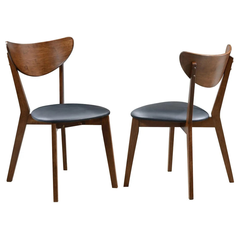 Marvin - Open Back Side Chairs (Set of 2) - Black by HouseOfZazla