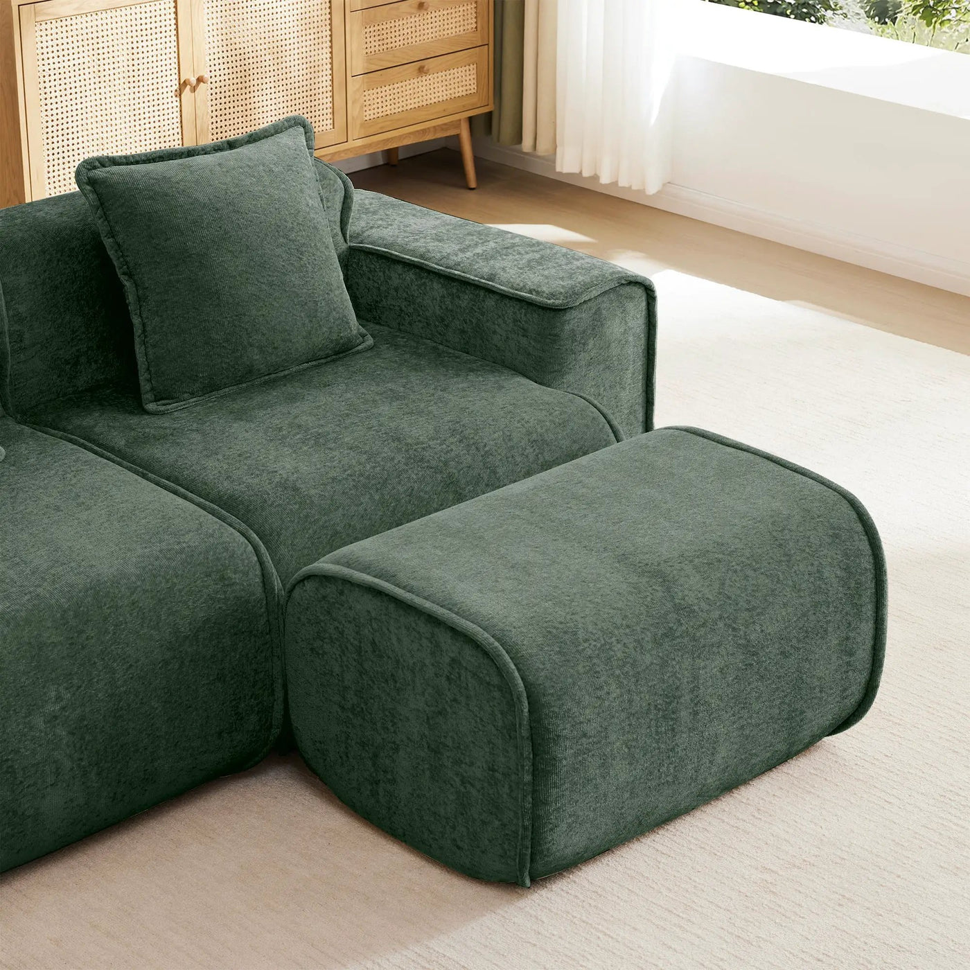 Streamlined Design Modular 2 Seat L Shape Sectional Sofa by HouseOfZazla