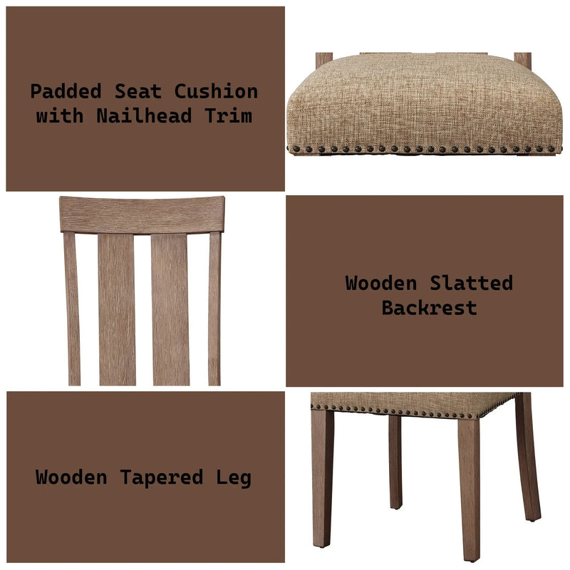 Nathaniel - Side Chair (Set of 2) - Maple by Unique Piece Furniture