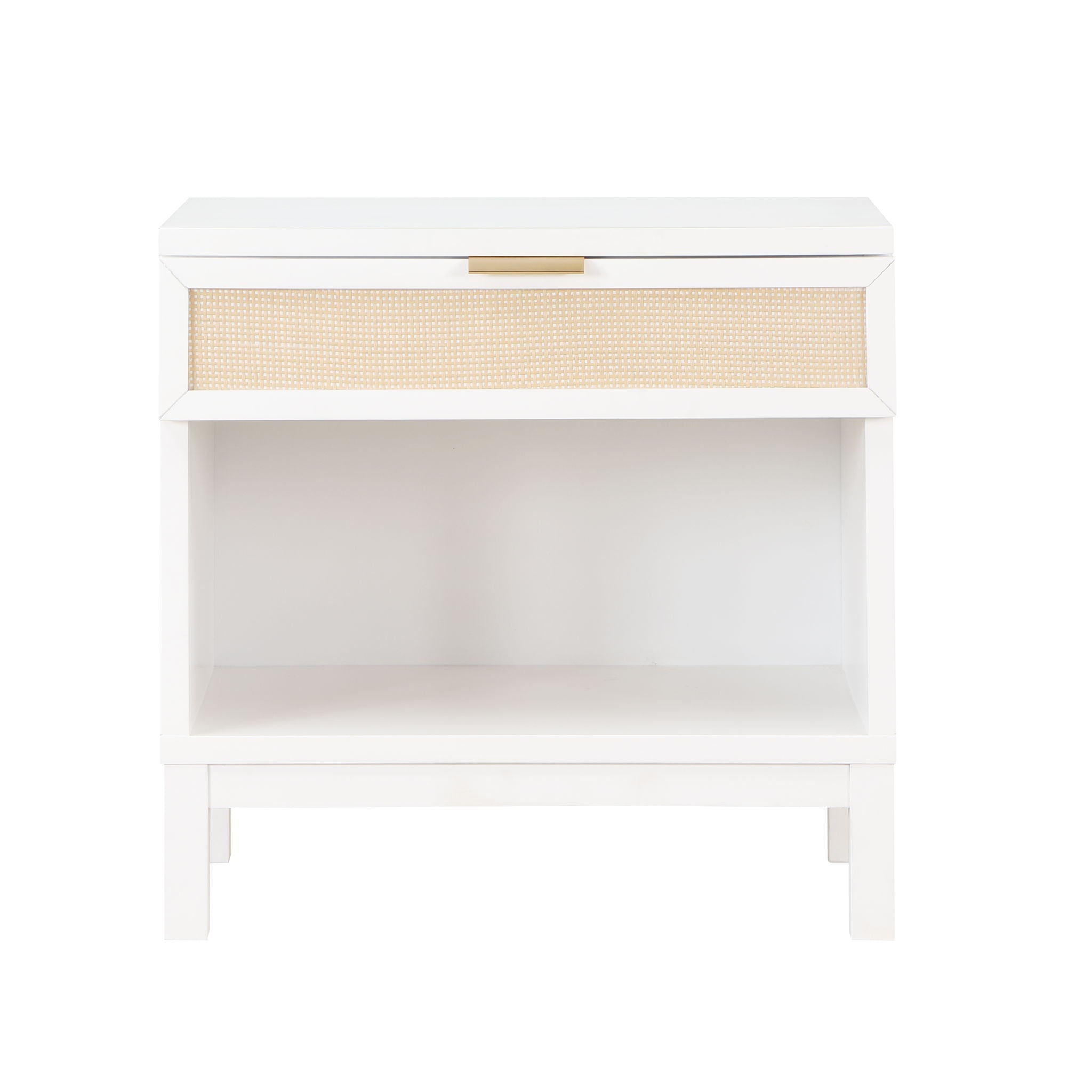 Blake - 1 Drawer Nightstand - White by HouseOfZazla