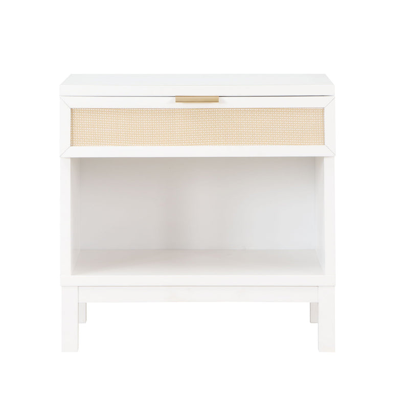Blake - 1 Drawer Nightstand - White by HouseOfZazla