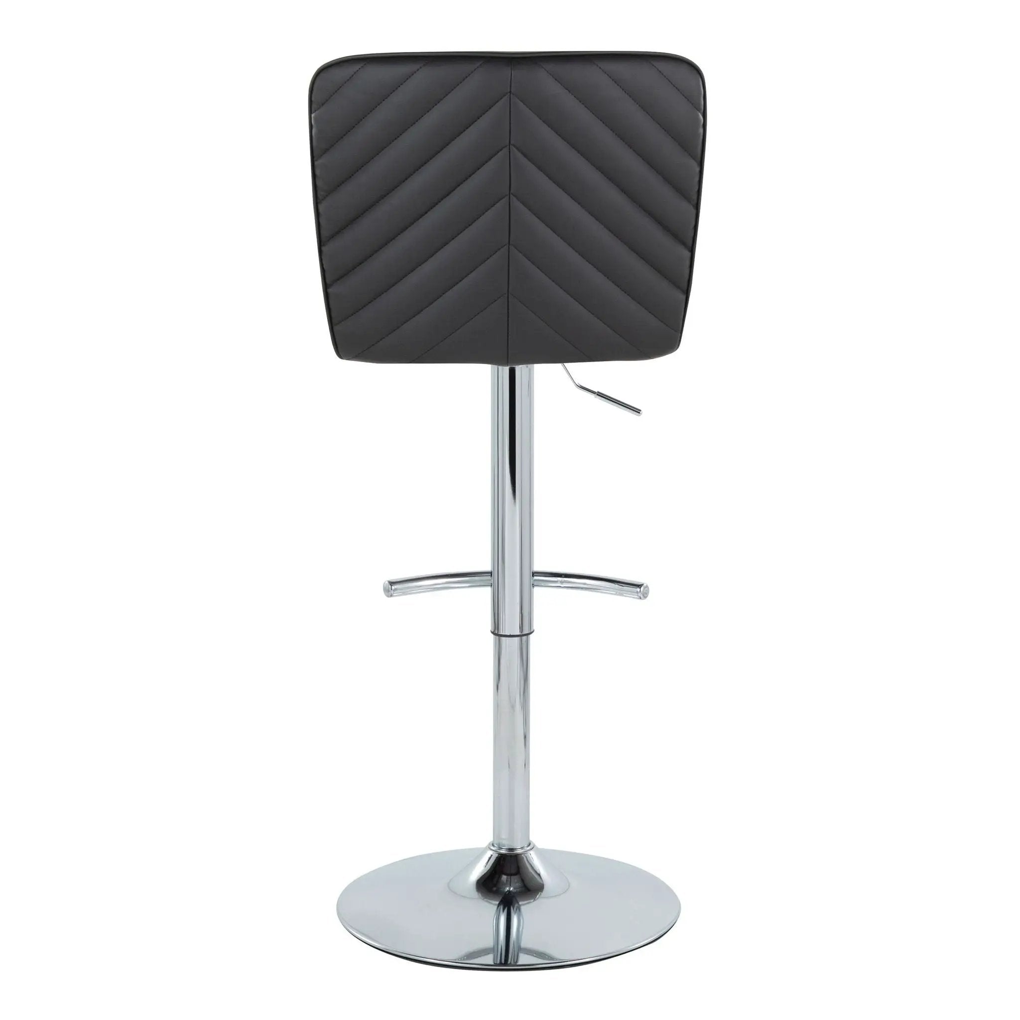 Henry - Contemporary Adjustable Barstool With Swivel & Rounded T Footrest (Set of 2) by Unique Piece Furniture